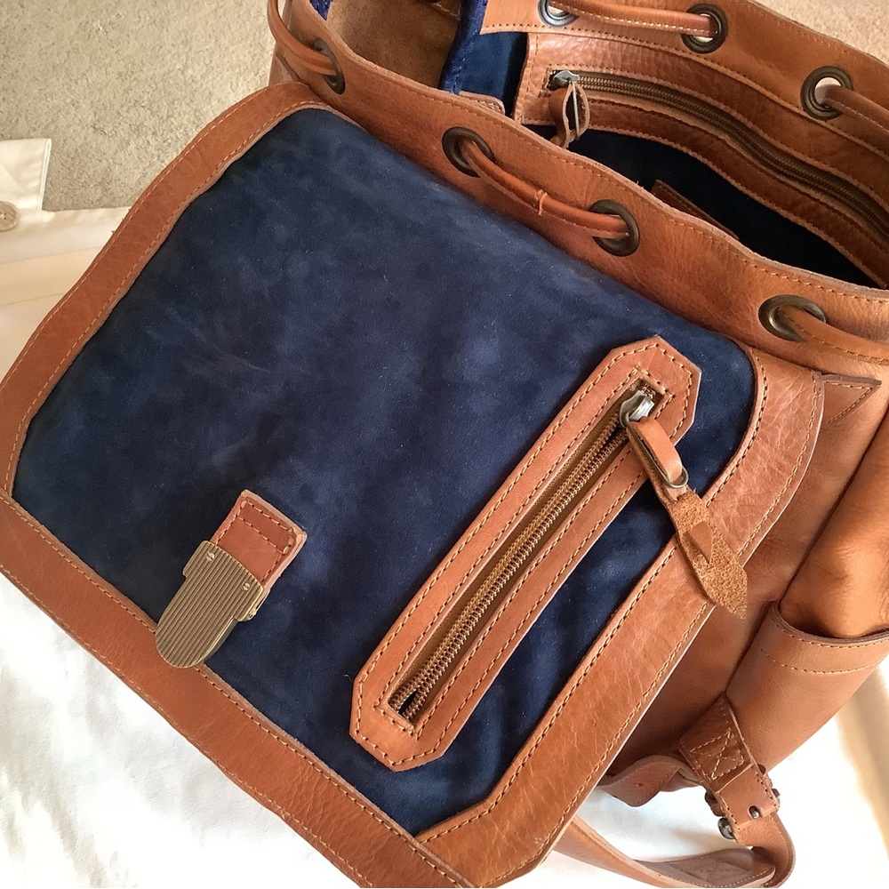 Brown Leather Backpack - image 14